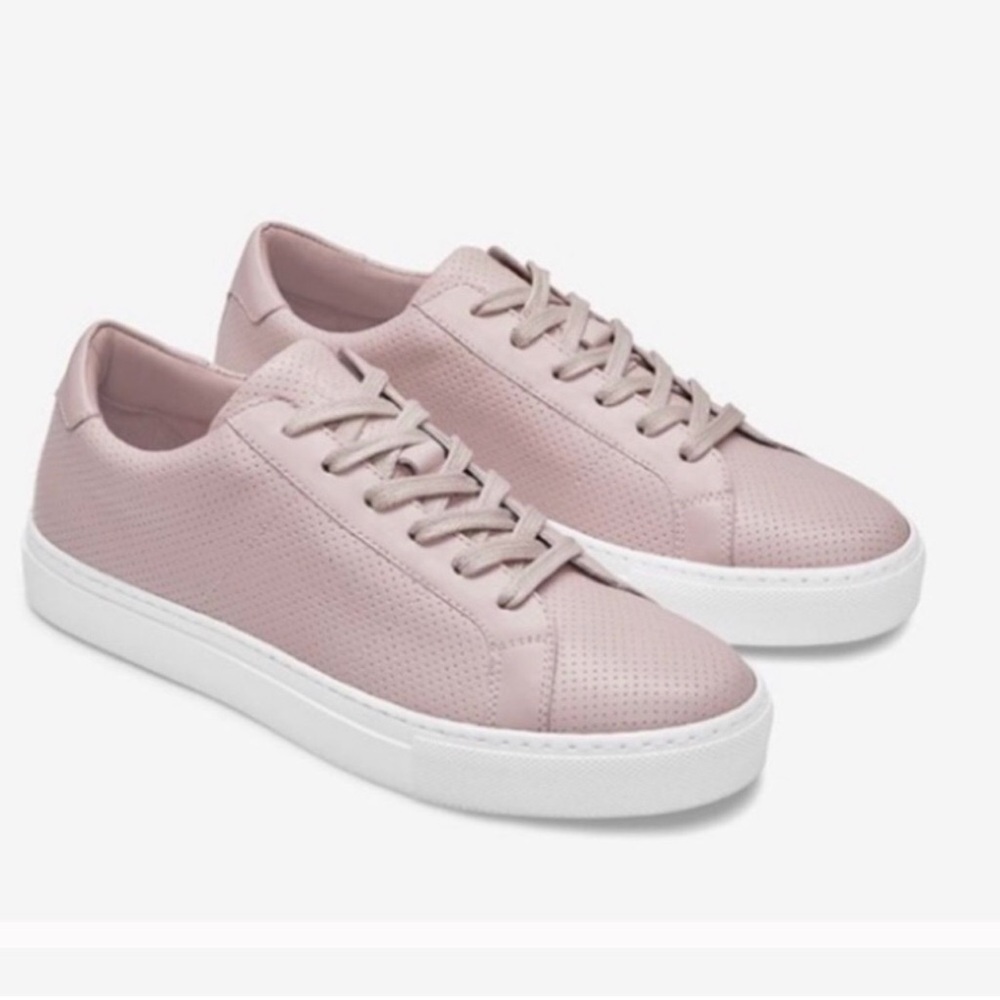 Greats Women's Sneakers in Light Pink and White size 7